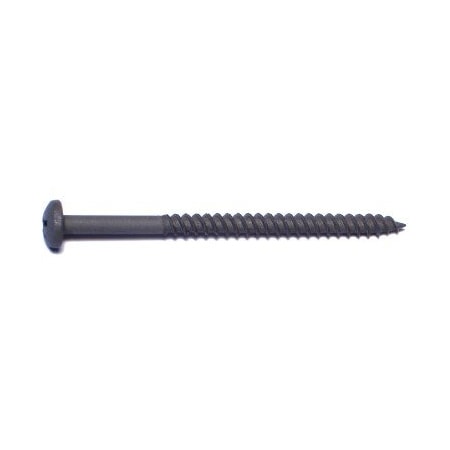Buildright Wood Screw, #8, 2-3/8 in, Black Phosphate Steel Truss Head Phillips Drive, 100 PK 08159